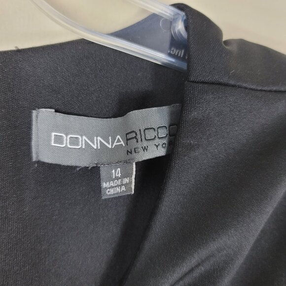 Donna Ricco Feather-Hem Sleeveless Sheath - Picture 11 of 15